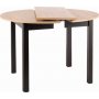 Dante ruokapyt 102-142 x 102 cm - Artisan tammi/musta