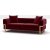 Magenta 2-istuttava sohva - punainen