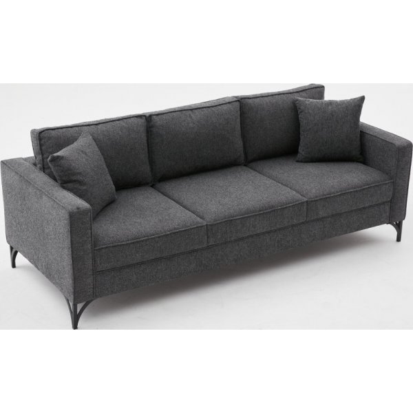Berlin 3-istuttava sohva - antrasiitti/musta Berlin 3-istuttava sohva - antrasiitti/musta