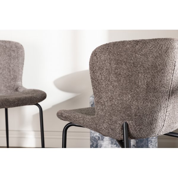 Modesto ruokapydn tuoli - Ruskea boucle