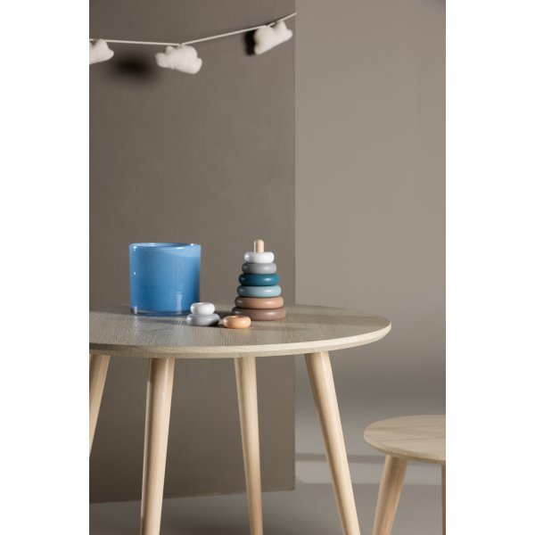 Lasten lasten pöytäsetti Ø60/32,5 cm - Whitewash Lasten lasten pöytäsetti Ø60/32,5 cm - Whitewash