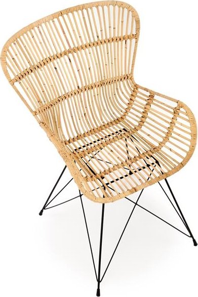 Kelley ruokatuoli - rottinki/musta