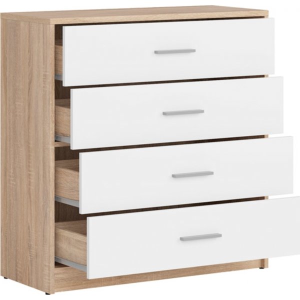 Nepo Plus lipasto - Sonoma tammi/valkoinen Nepo Plus lipasto - Sonoma tammi/valkoinen