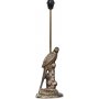 Fgel-lampunjalka k. 56 cm - Mattavrinen, antiikkinen messinki