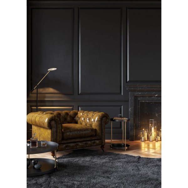 Cadiz-lattiavalaisin - Musta/matta messinki