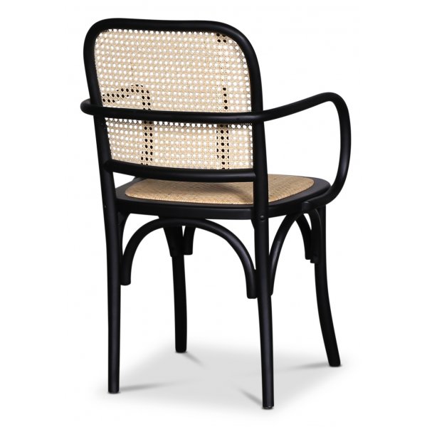 Malmby-runkoinen tuoli taivutettua puuta, musta/rottinki Malmby-runkoinen tuoli taivutettua puuta, musta/rottinki