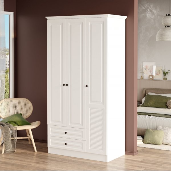 Ingo vaatekaappi 1 - valkoinen