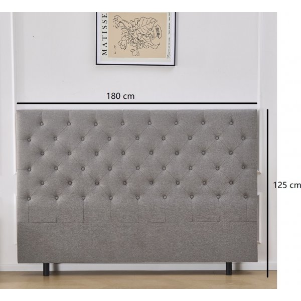 Deluxe Pique -p��ty 180 x 125 cm - harmaa