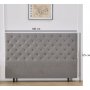 Deluxe Pique -pty 180 x 125 cm - harmaa