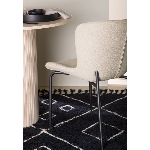 Modesto ruokapöydän tuoli - beige boucle Modesto ruokapöydän tuoli - beige boucle