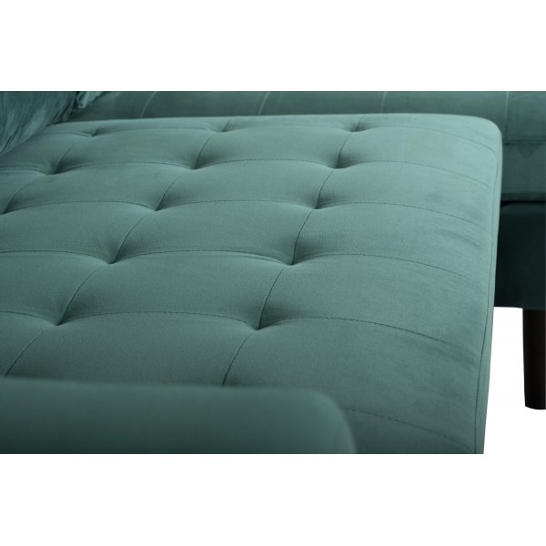 Vihreä divaanisohva, leveys 218 cm Vihreä divaanisohva, leveys 218 cm