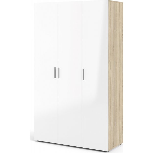 Pepe vaatekaappi 3 ovella - tammi/valkoinen Pepe vaatekaappi 3 ovella - tammi/valkoinen