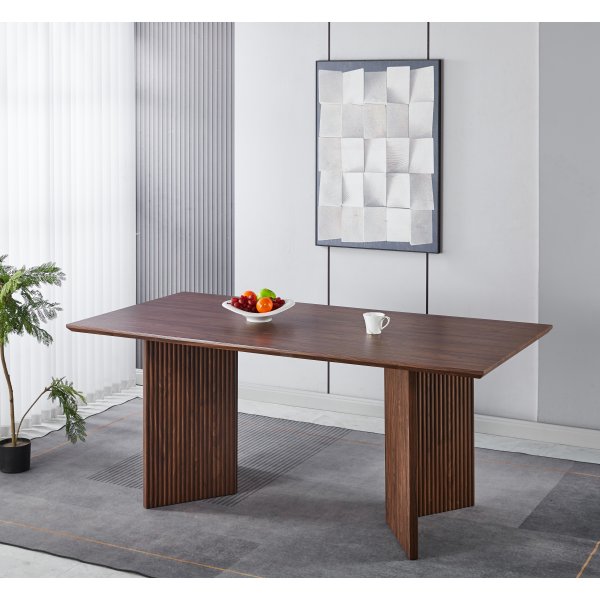 Crossby ruokapöytä 180x90 cm - Tummanruskeaksi petsattu tammi Crossby ruokapöytä 180x90 cm - Tummanruskeaksi petsattu tammi