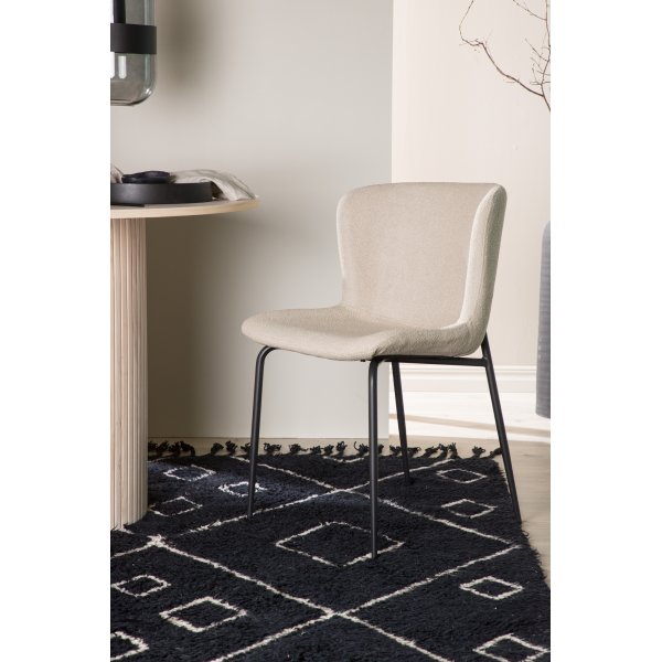 Modesto ruokapöydän tuoli - beige boucle Modesto ruokapöydän tuoli - beige boucle