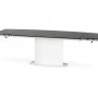 Leslie jatkettava soikea ruokapyt 160-250 cm - Valkoinen/musta