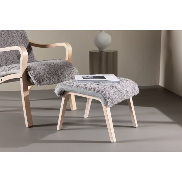 Fårö lepotuoli - Vaaleanharmaa/Whitewash Fårö lepotuoli - Vaaleanharmaa/Whitewash