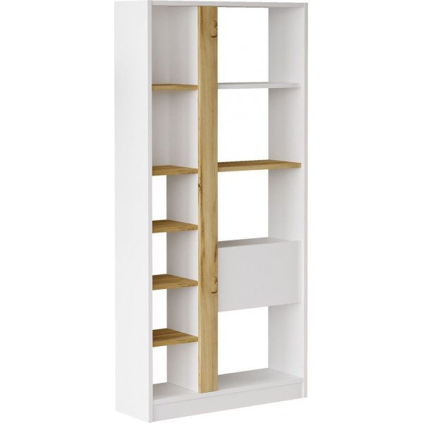 Luvio kirjahylly 21 - tammi/valkoinen Luvio kirjahylly 21 - tammi/valkoinen