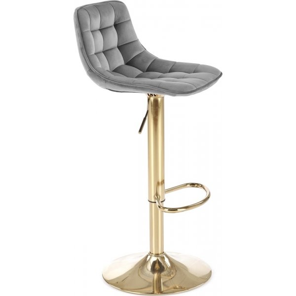 Baarijakkara harmaa sametti kultainen jalka korkeussdettv