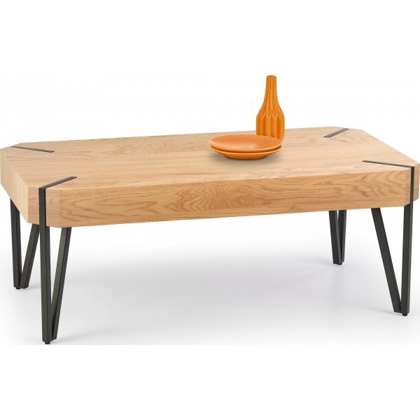 Marlene sohvapöytä 110 x 60 cm - Tammi/musta Marlene sohvapöytä 110 x 60 cm - Tammi/musta