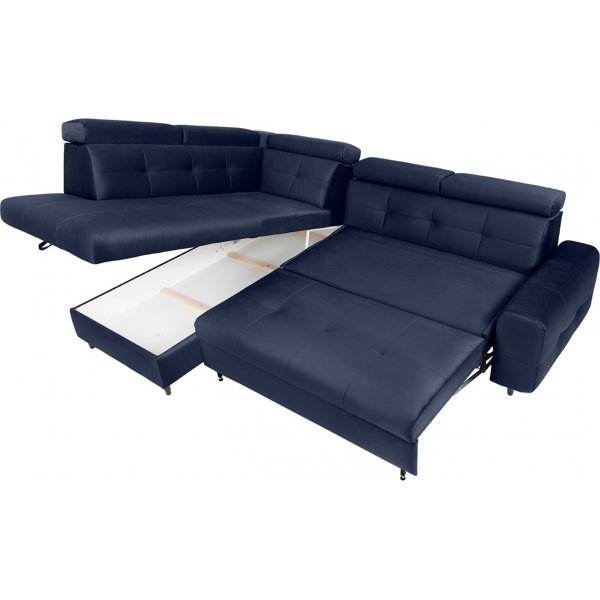 Matras kulmasohva, avoin pää vasen - Sininen Matras kulmasohva, avoin pää vasen - Sininen