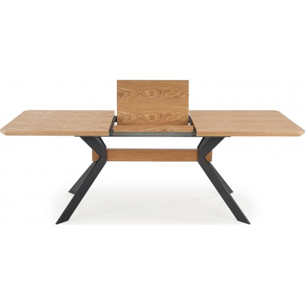 Bermuda ruokapöytä 160-220 cm - Tammi/musta Bermuda ruokapöytä 160-220 cm - Tammi/musta