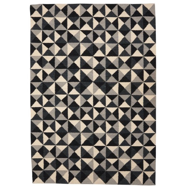 Kilim matto Harlequin - musta