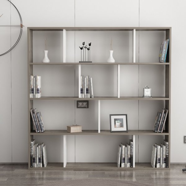 Hodbi kirjahylly - Wenge/valkoinen