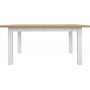 Erla ruokapyt 160-200 x 90 cm - Valkoinen/tammi
