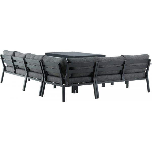 Ramos kulmasohvaryhmä - musta/harmaa Ramos kulmasohvaryhmä - musta/harmaa