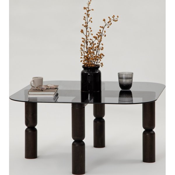 Kei sohvapöytä 80 x 80 cm - Antrasiitti/savu Kei sohvapöytä 80 x 80 cm - Antrasiitti/savu