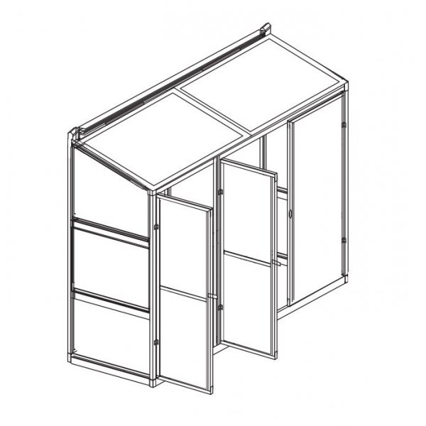 Sein�kasvihuone Atlas - 0,9 m�