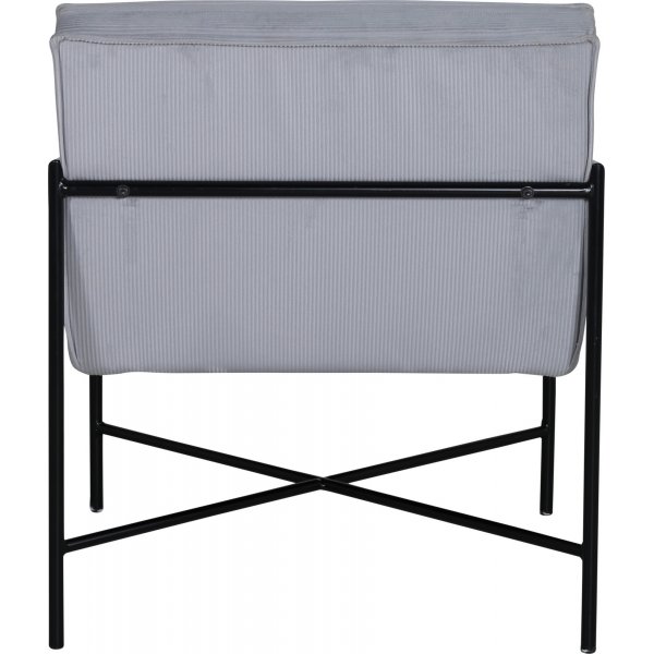 Tetra-nojatuoli - Harmaa vakosametti