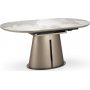 Robinson ruokapyt 160-200 x 90 cm - Beige marmori/cappuccino/musta