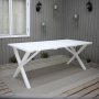 Ruokapyt Scottsdale 190 cm - Valkoinen