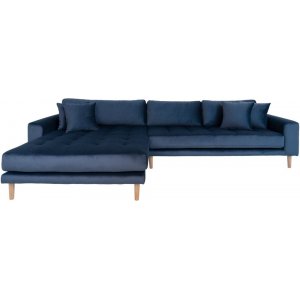 Lido divaani sohva vasen - Tummansininen sametti