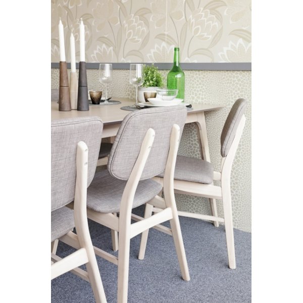 Malte-ruokatuoli - Whitewash