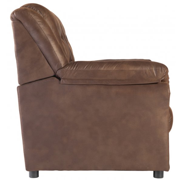 Vera 2-istuttava sohva ruskeaa mikrokuitua