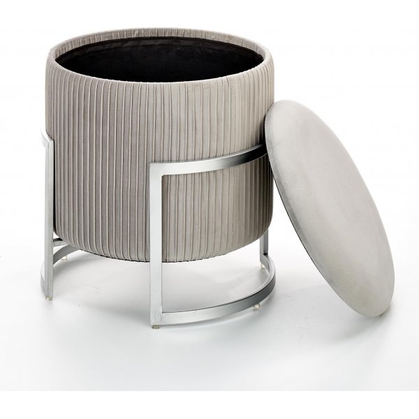 Jiminy pouf - harmaa + Huonekalujen puhdistus Jiminy pouf - harmaa + Huonekalujen puhdistus