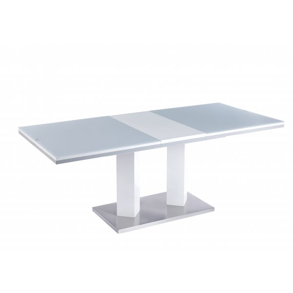 Colombia-ruokapöytä, jatkettava 160-200 cm - Valkoinen Colombia-ruokapöytä, jatkettava 160-200 cm - Valkoinen