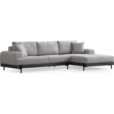 Eti divaani sohva oikea - harmaa/musta