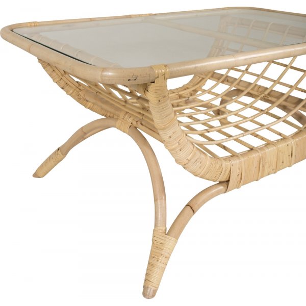 Moana sohvapöytä - Luonto/läpinäkyvä Moana sohvapöytä - Luonto/läpinäkyvä