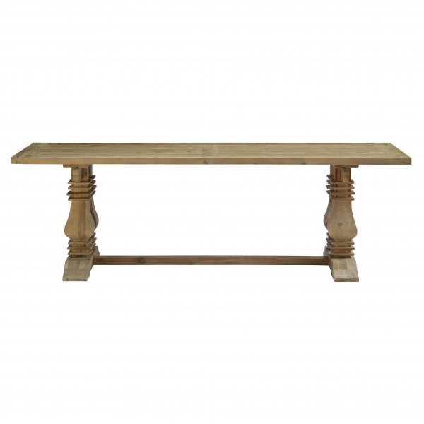 Kierrätyspuusta valmistettu ruuniruokapöytä 240x100 cm Kierrätyspuusta valmistettu ruuniruokapöytä 240x100 cm