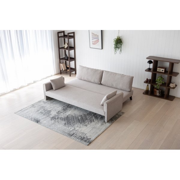 Vuodesohva 210 cm beige - Bella + Huonekalujen puhdistus Vuodesohva 210 cm beige - Bella + Huonekalujen puhdistus