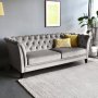 Sohva chesterfield 3-paikkainen harmaa - Henry