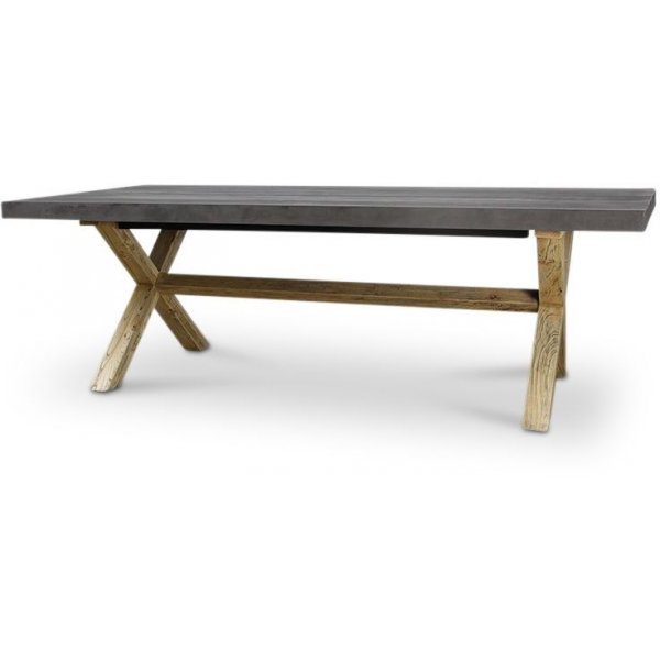 Puinen Otho-ruokapyt betonilevyll 180 x 90 cm