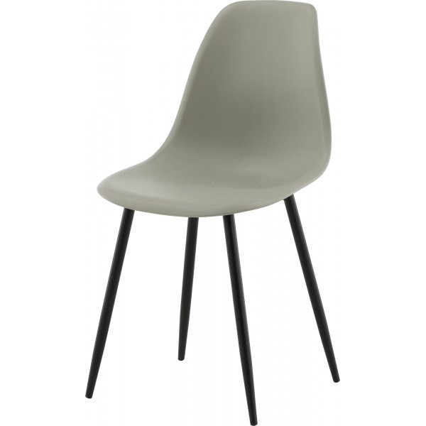 Bridge-ruokailutuoli - Harmaa muovia