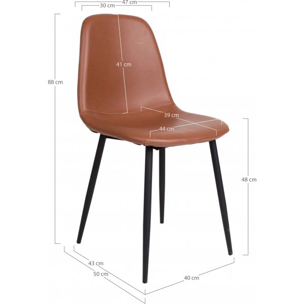 Toulon-ruokailuryhmä, jossa on 4 Stockholm-ruokailutuolia vaaleanruskeaa keinonahkaa + 4.00 x Tuolin tyyny Toulon-ruokailuryhmä, jossa on 4 Stockholm-ruokailutuolia vaaleanruskeaa keinonahkaa + 4.00 x Tuolin tyyny