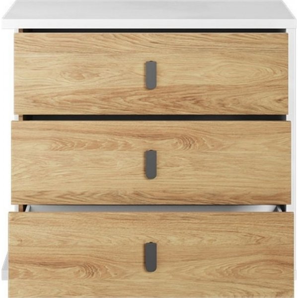 Simi lipasto 100 cm - Hickory/valkoinen