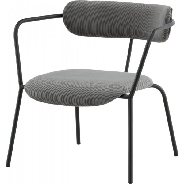 Shaun nojatuoli - Harmaa vakosametti Shaun nojatuoli - Harmaa vakosametti