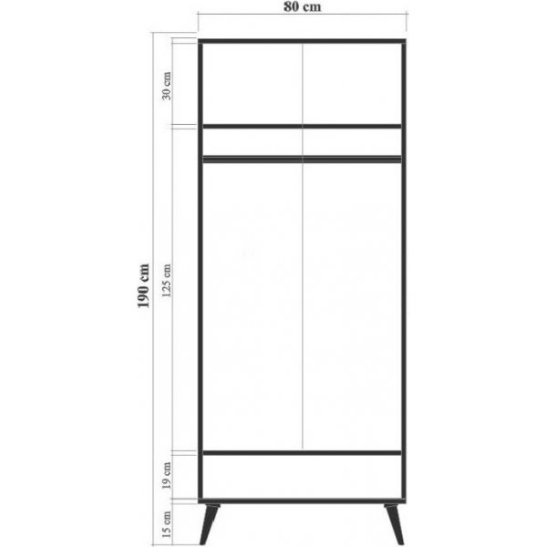 City Tulip -vaatekaappi - beige City Tulip -vaatekaappi - beige